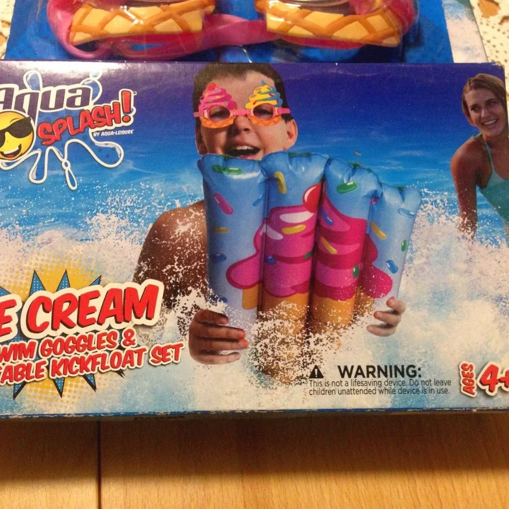 New Fun Swim Goggles and Kickfloats bundle